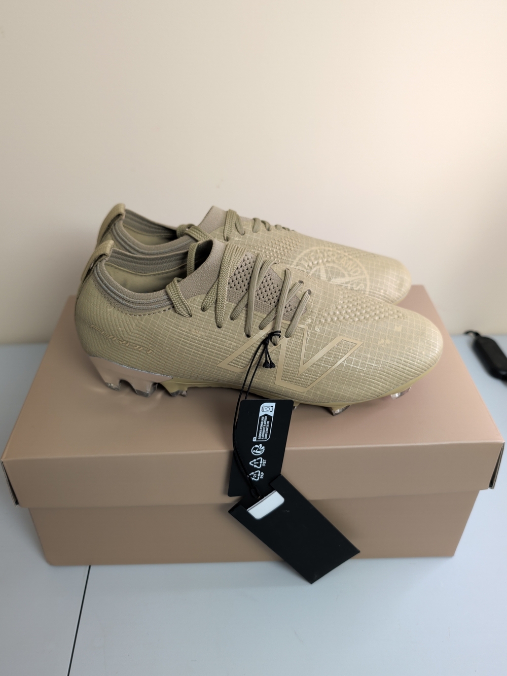 Unisex Soccer Cleats in Tan - Lightweight Performance